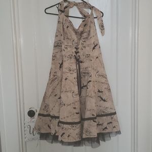 Hot Topic Halter Neck Peter Pan Neverland Dress